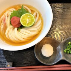 イラスト調のうどん職人