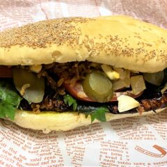 三太郎の鯖サンドウィッチ