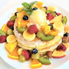 ワビスケのフルーツたっぷりパンケーキ♪