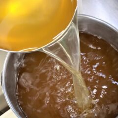 お弟子君、出汁作りに初挑戦！