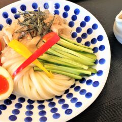 金太郎きゅうりを使ったうどん！