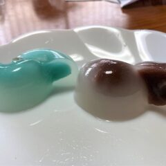 醒井宿の梅花藻と名水まんじゅう