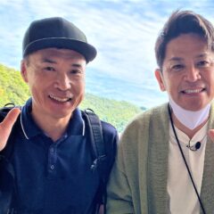 沖島でまさかのツーショット(ﾟдﾟ)！