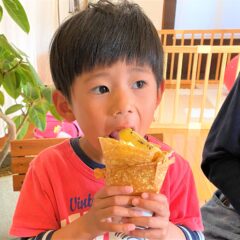 長浜産のオーガニック全粒粉「クレープ マホロバ」