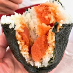 めんたいパークの「ジャンボおにぎり」(ﾟдﾟ)！