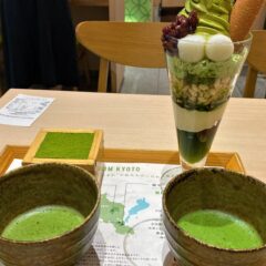 念願の「抹茶ティラミス」と「抹茶館パフェ」