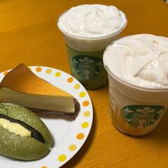 「ニューヨークチーズケーキ」と「抹茶あんバターサンド」