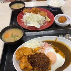 フルボリューム！全力飯。かつや「フル盛りプレート」
