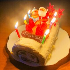 岩手県からイブに届いたロールケーキ「プランタンヌーボー」