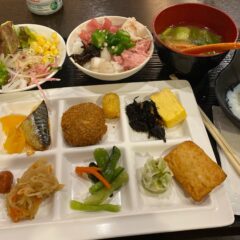 「大江戸温泉物語 ながやま」で、朝食バイキング！