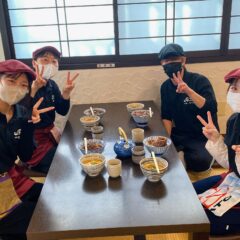 年の初めのめでたいうどん！「海老と大福餅の年明けうどん」