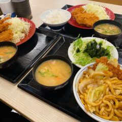 全力飯。かつやの新メニュー！「かつ丼の上にうどん？？」