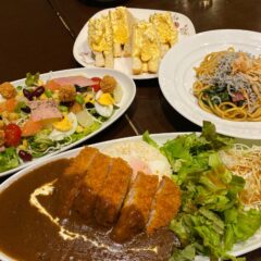 ビリオン珈琲で晩ごはん！「欧風スパイス熟成かつカレー」