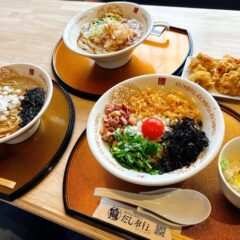 初めて食べた釜玉RA-MEN！「和RA-MEN だし奉行」
