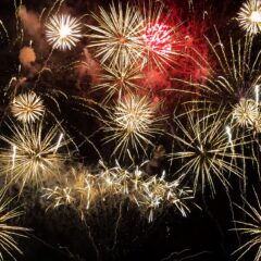 感動的なミュージック花火！その前日に屋台村グルメ(#^^#)