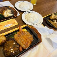 牛肉100%の粗挽きハンバーグ！彦根「はらぺこキャット」