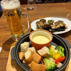 「夜はジョリパ飲みセット」＆「窯焼きチースパスタ」