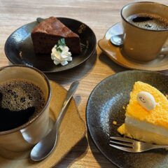 ２層のチーズの極上食感！「ドゥーブルチーズケーキ」