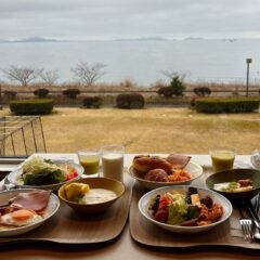 レイクビューで朝食ビュッフェ♪「グランドメルキュール琵琶湖」