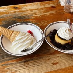 「コメダの珈琲所のプリン」＆「７月限定うどん」
