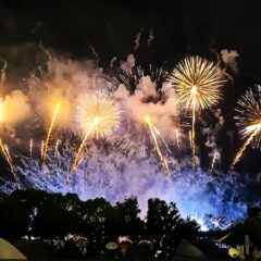 雨中の長浜大花火大会！「屋台村」からの～「や台ずし」